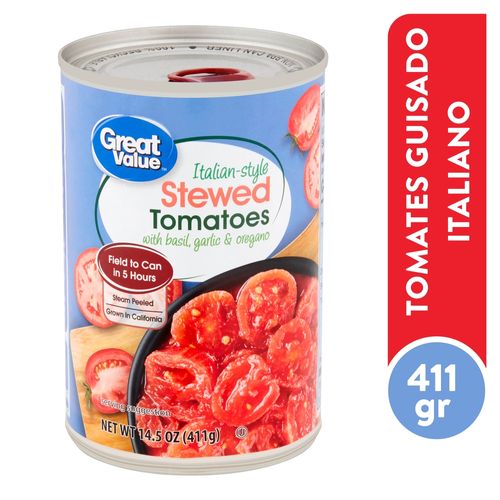 Tomates Great Value Italianos Guizados - 411gr