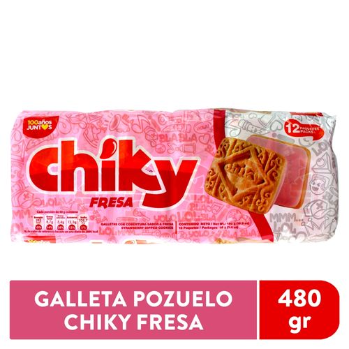 Galleta Pozuelo Chiky Fresa - 480 g