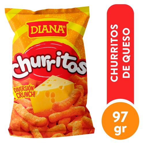 Boquitas Diana Churritos Sabor Queso -97gr