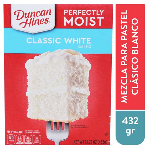 Mezcla Pastel Duncan Hines Clásica Blanca 432gr