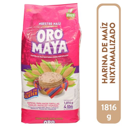 Harina De Maíz Oro Maya - 1814gr