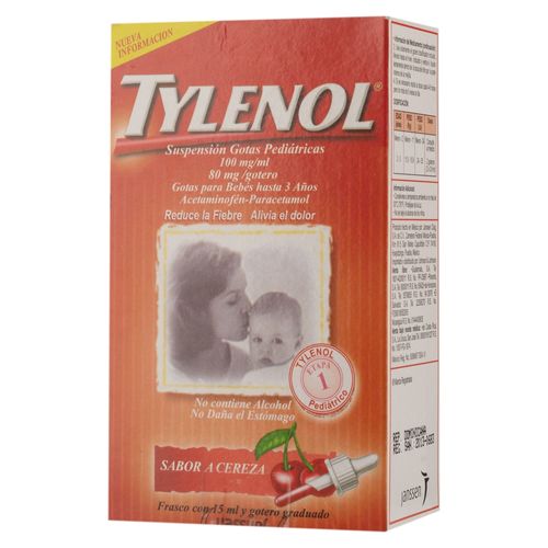 Tylenol Suspension Gotas Cereza 15ml