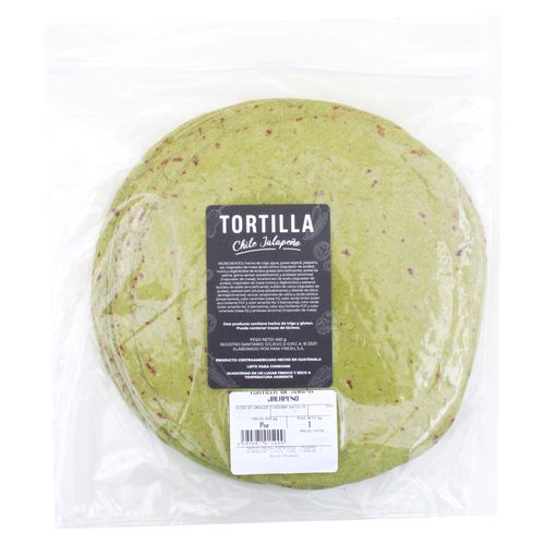 Tortilla De Harina Sabor Jalapeno