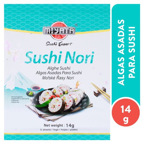 Alga Nori Para Sushi Miyata 14 Gr