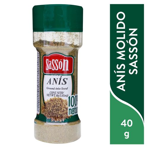 Sasson Anis Molido Frasco 40Gr