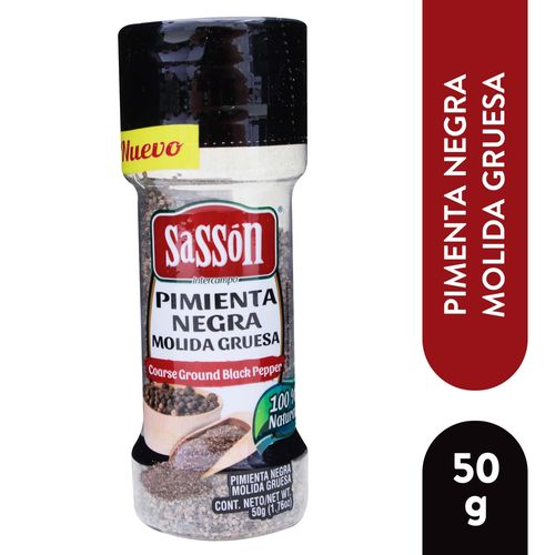 Pimienta Sassón Negra Molida Gruesa - 50 g
