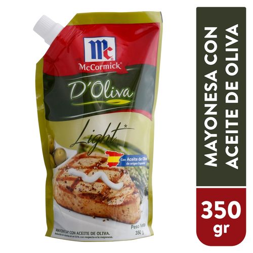 Mccormick Mayonesa De Oliva 350Gr Doypac