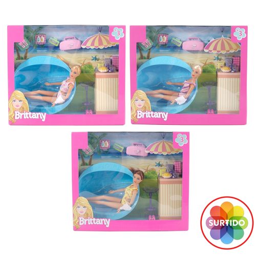 Muñeca Brittany con piscina Surtido