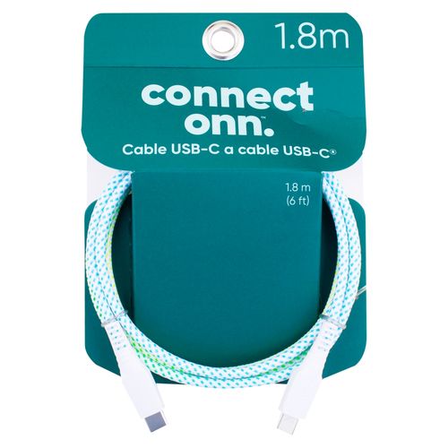 Onn Cable 6 Usb C To Usb C Blneds Bgr