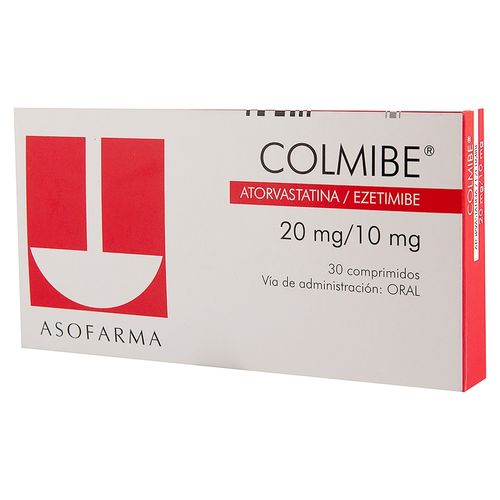 Colmibe 20/10 Mg 30 Tabletas Una Caja