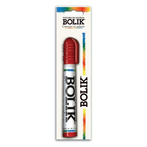 Marcador Bolik Pizarra Blister Rojo