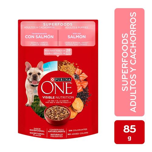 Alimento Húmedo Perro Purina One Súper Food -85g