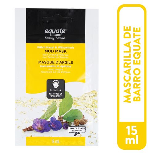 Mascarilla Facial Marca Equate Witchhazel And Willowherb Mask -15Ml