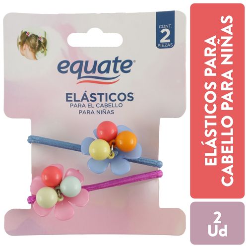 Elástico Para El Cabello Con Bolitas Marca Equate - 2 Unidades