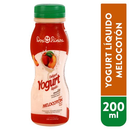 Yogurt líquido Dos Pinos melocotón - 200 ml