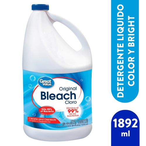 Cloro Marca Great Value Regular - 1892 ml