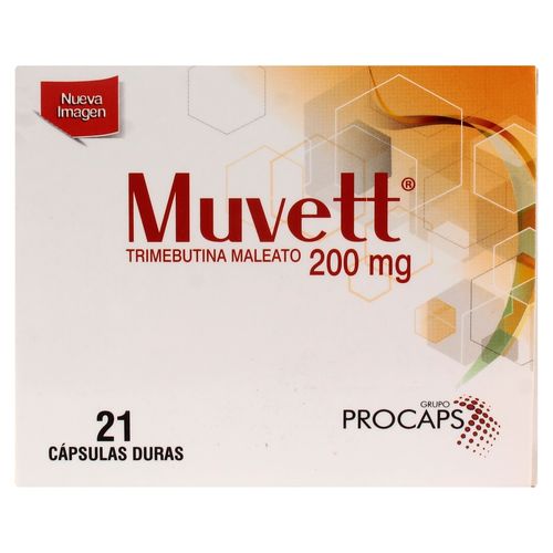 Trimebutina Maleato Procaps Muvett 21 Cápsulas - 200mg