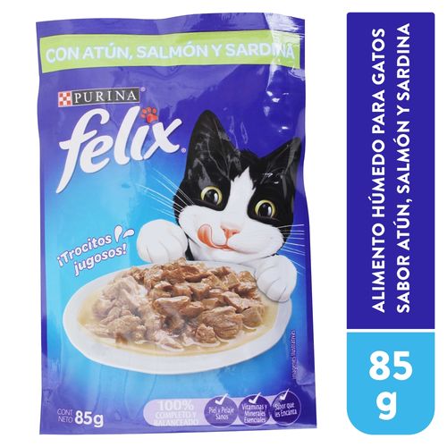 Alimento Húmedo Felix, Atún Salmón - 85g