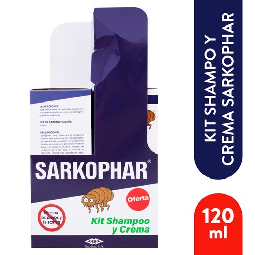 Sarkophar Pack Shampoo 60ml Y Crem 60ml