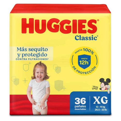 Panal Huggies Classic Mega Xg 36Ea