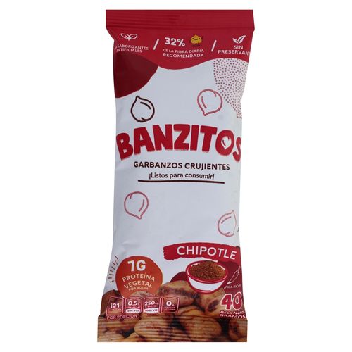 Snack Garbanzo Banzitos Chipotle 40G