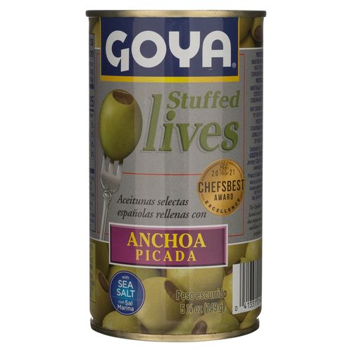 Aceitunas Goya Rellenas De Anchoa 5Gr