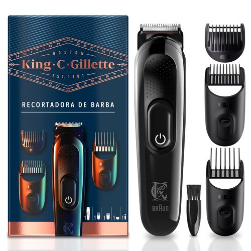 Recortadora Gillete de barba King C. Inalámbrica para Hombre Electrica - 1 ud