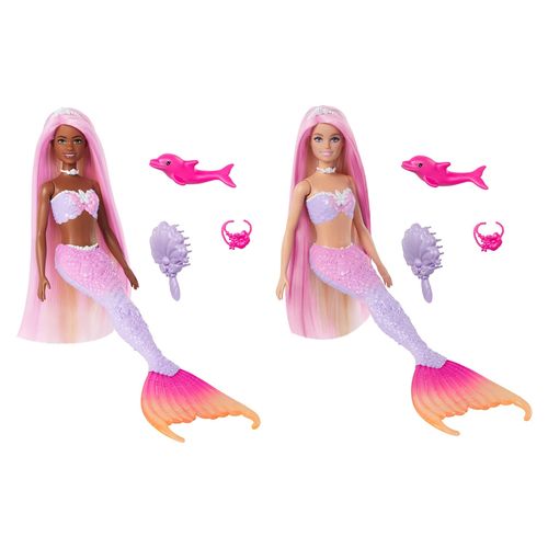 Muñeca Barbie Sirenas Colores Mágicos Surtido