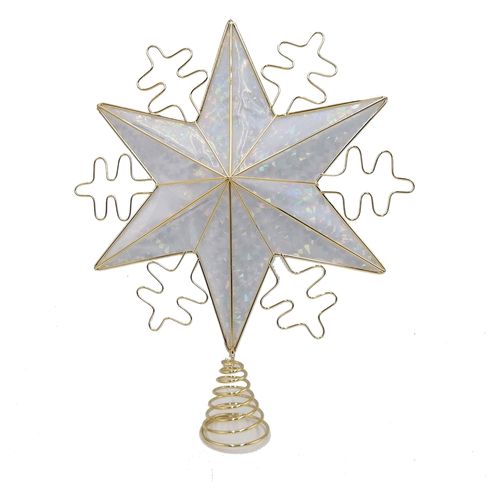 Punta Árbol Holiday Time estrella -34 cm