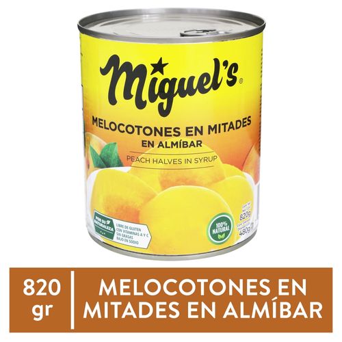 Melocotón Miguels, en mitades -820g