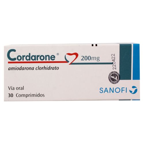 Cordarone 200 Mg 30 Tabletas
