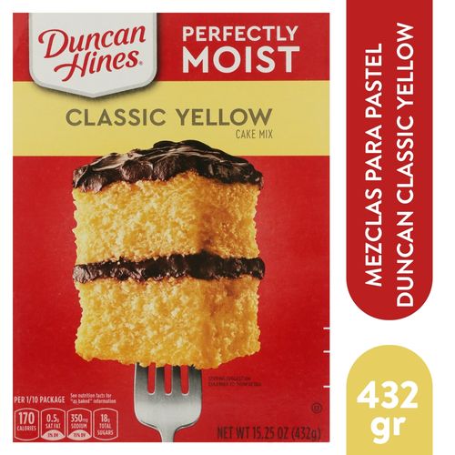 Mezcla Pastel Duncan Hines Clásica Amarilla 432gr