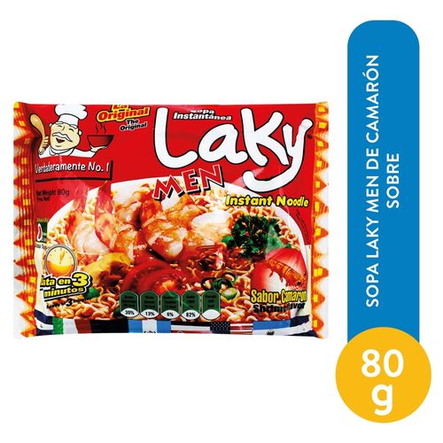 Sopa Laky Men Sobre Camaron 80 Gr