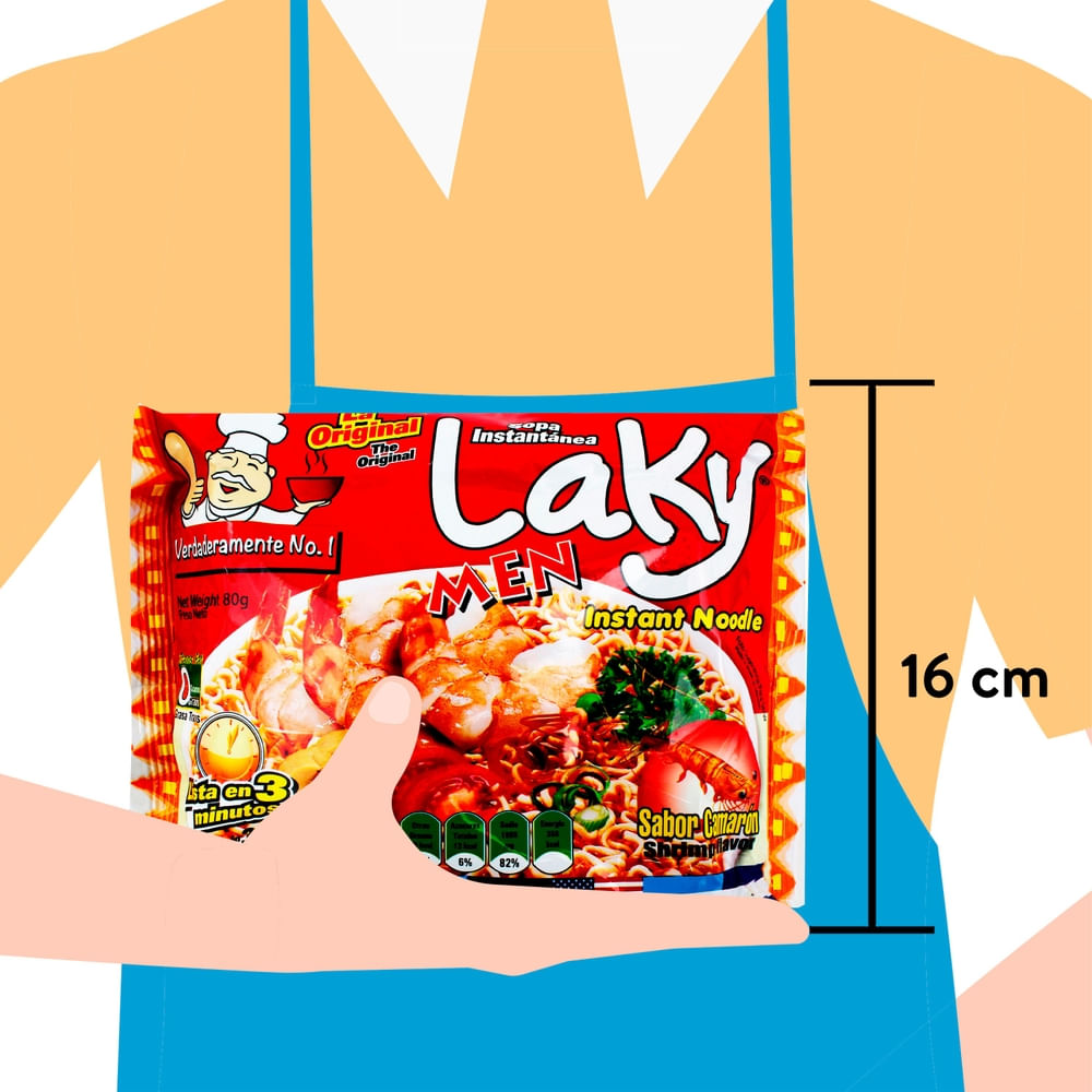 Sopa Laky Camarón Sobre - 80 g - Walmart | Guatemala