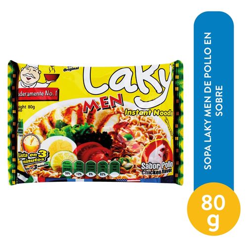 Sopa Laky Men Sobre Pollo 80 Gr