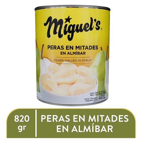 Peras Miguels En Mitades 820gr