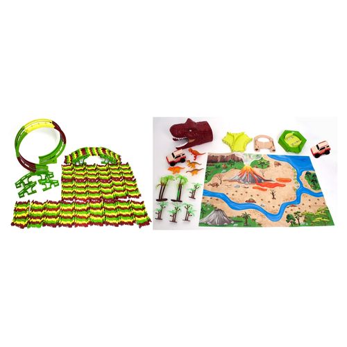 Juego De Vehiculos Parque Dinosaurios