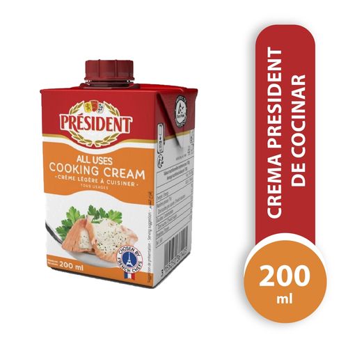 Crema De Cocinar President 200Ml