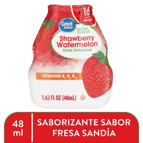 Bebida Great Value Sabor Fresa & Sandia 48 ml