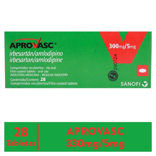 Aprovasc 300 5 Mg X 28 Comprimidos Recub