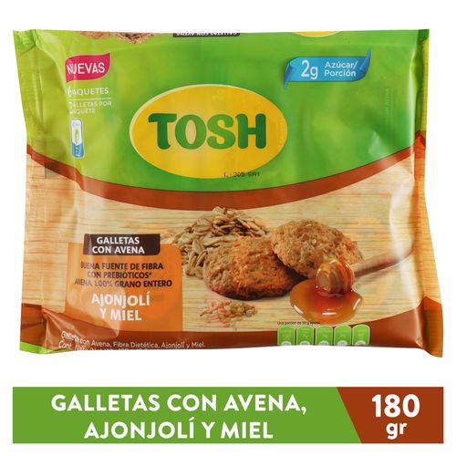 Galleta Tosh Avena Ajonjoli 180Gr