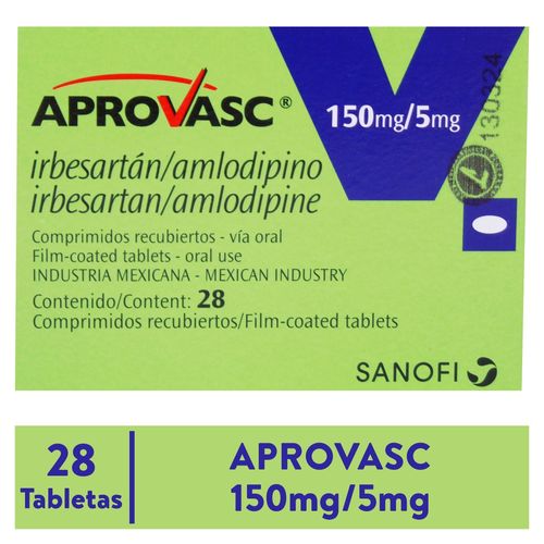 Aprovasc 150 5 Mg X 28 Comprimidos Recub