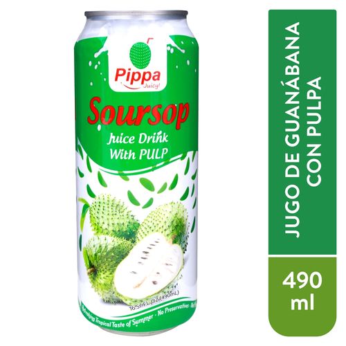 Pippa Jugo Guanabana Lata 490Ml