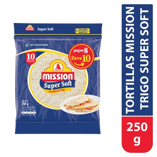 Tortillas Mission Trigo Super Soft - 250 g