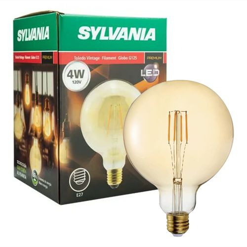 Led Sylvania Vintage Ambar Globo G125 4W E27