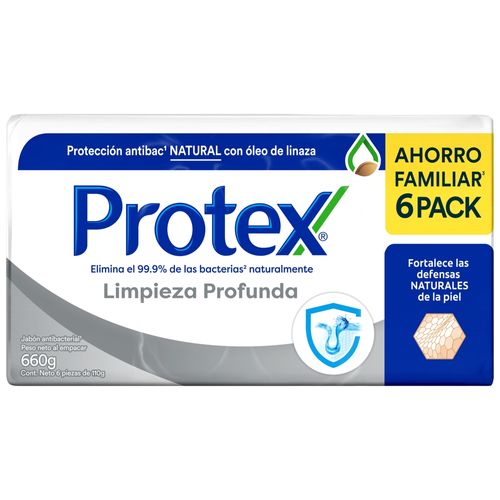 Jabon Corporal Protex Limpieza Profunda 110 g 6 Pack