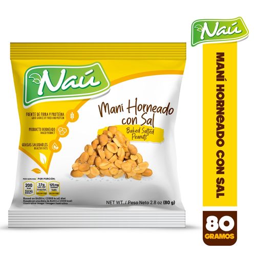 Maní Naú con sal -80g