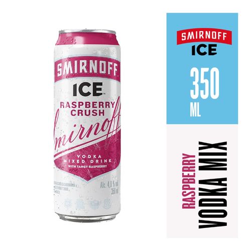 Bebida Saborizada a Base de Vodka Smirnoff Ice Raspberry Lata -350 ml