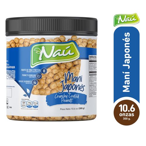 Snack Naú maní japones bote -300g