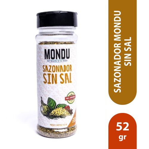 Sazonador Mondu sin sal SIN SAL -52g